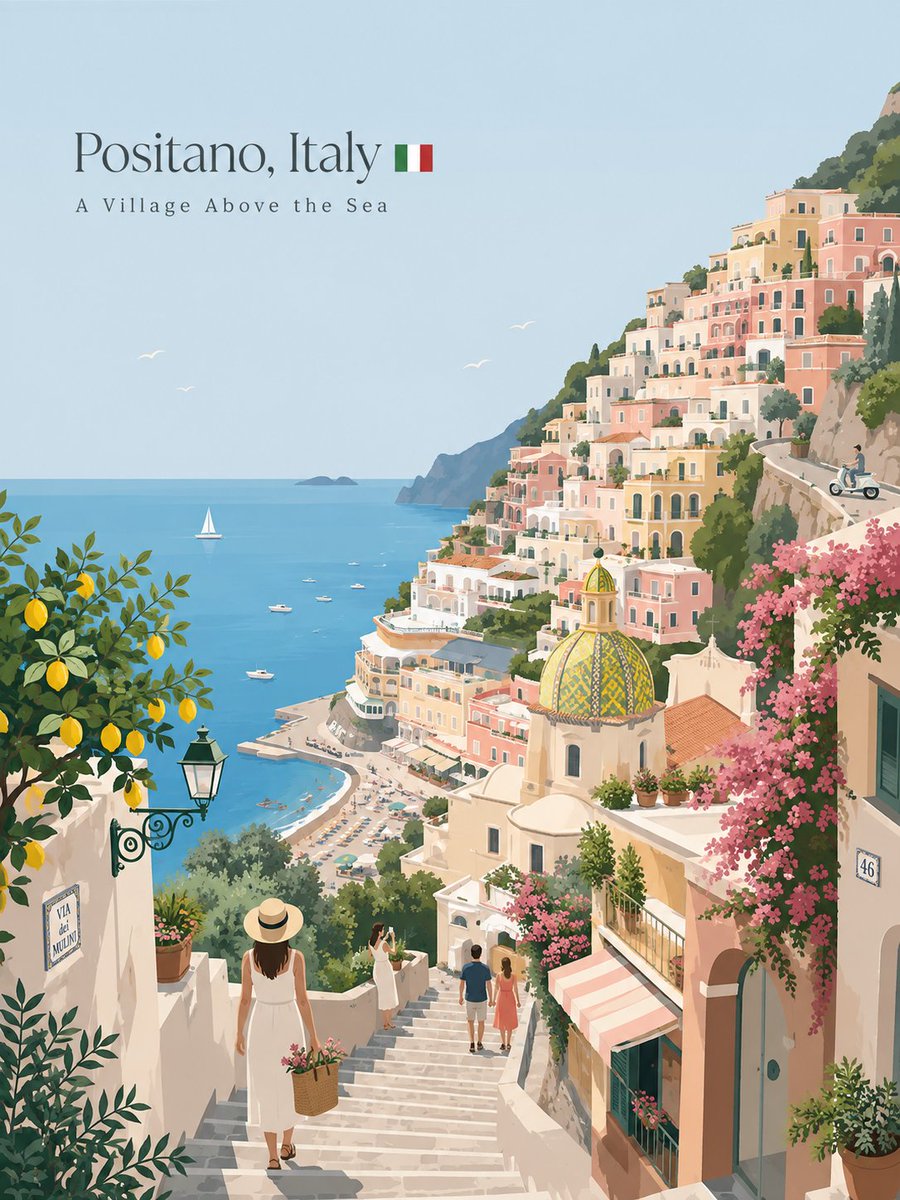 Premium minimalist flat-vector travel poster for [City Na... - alternate
