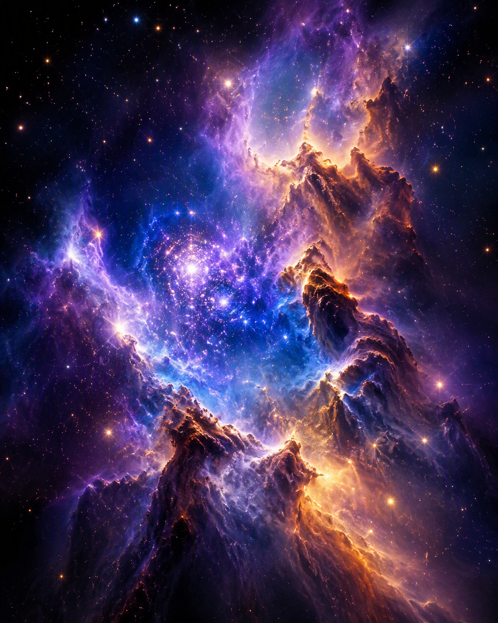 Create a breathtaking photorealistic image of a vivid cos...
