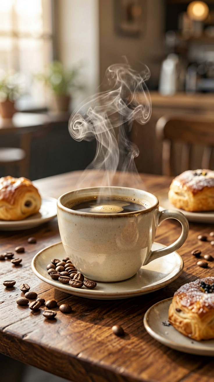 Ultra realistic premium coffee advertisement photography....