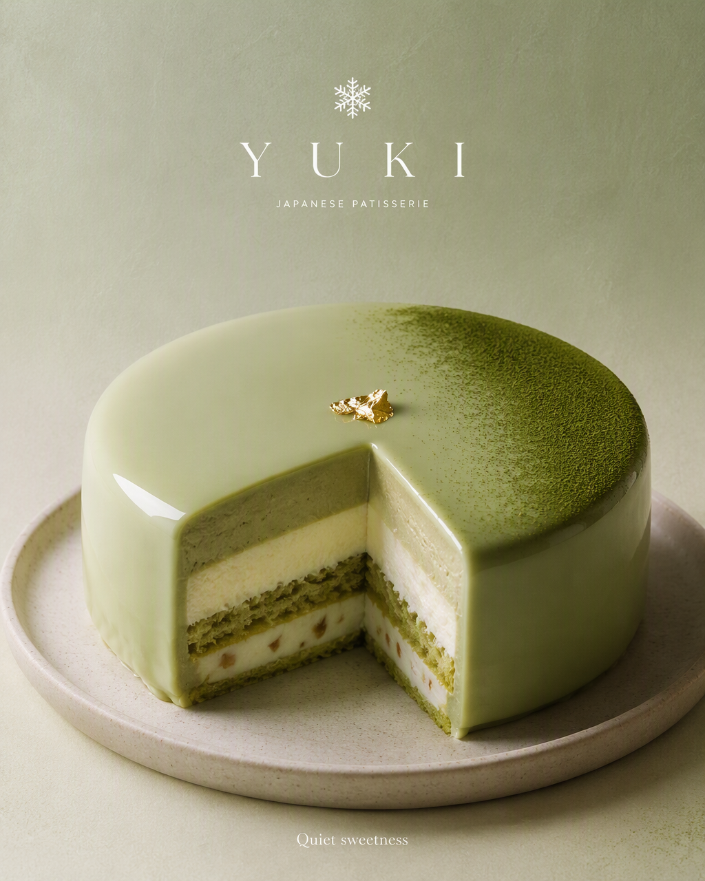 Create an ultra-premium dessert advertising poster for a ...