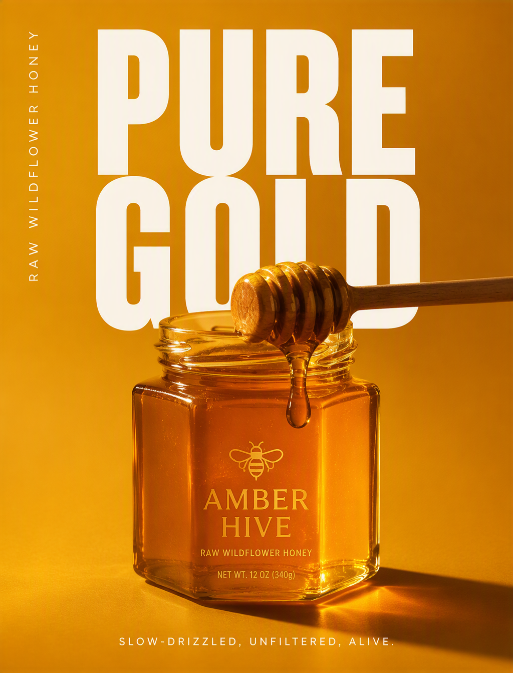 Create a premium vertical product advertising poster for ...