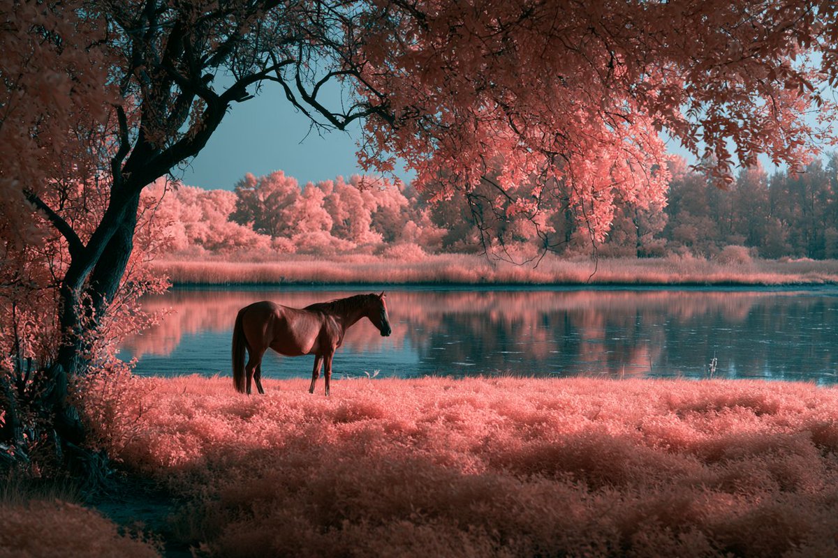 An otherworldly landscape featuring [Subject] in a Solari... - alternate