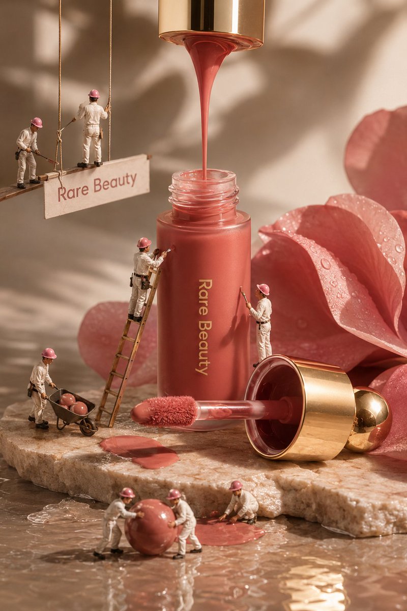 Create an ultra-realistic, high-end luxury beauty adverti...