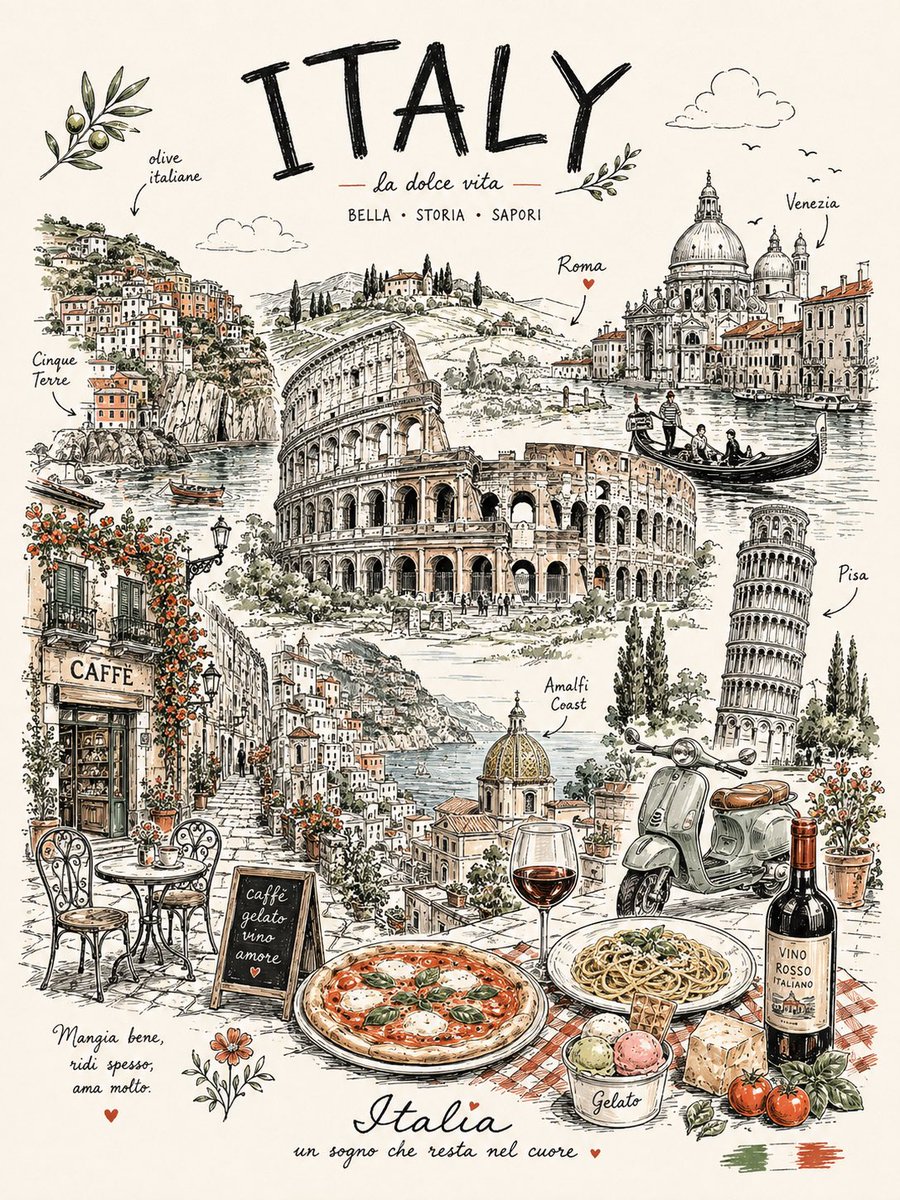 Create a premium vertical 4:5 travel poster for [Country]... - alternate