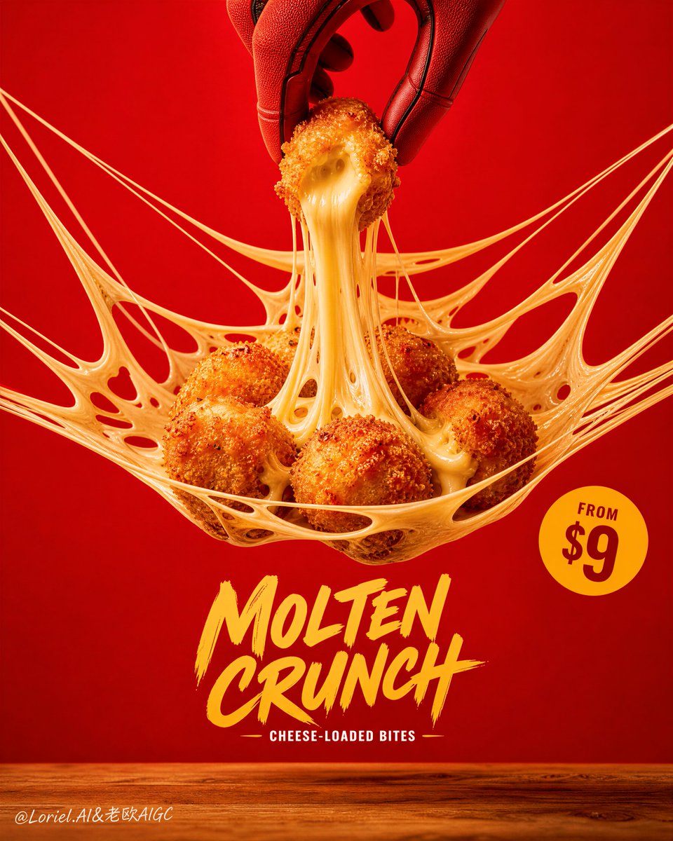 Create a flagship commercial food poster for an original ...