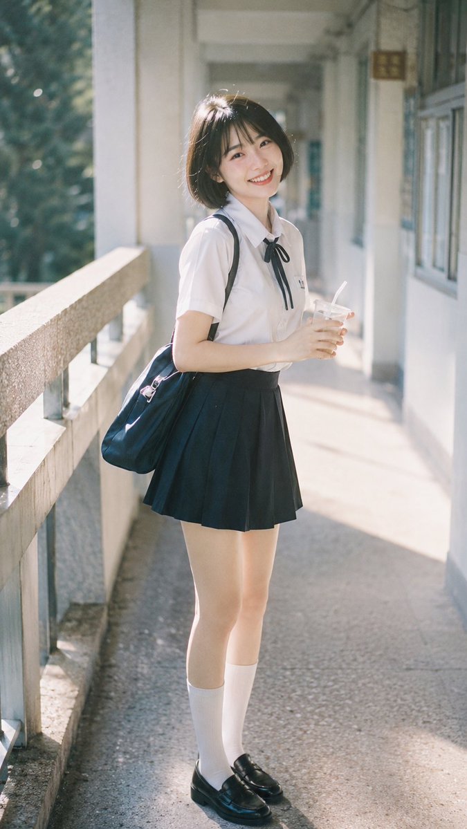 Japanese film style, subtle highlight overflow on the fac...