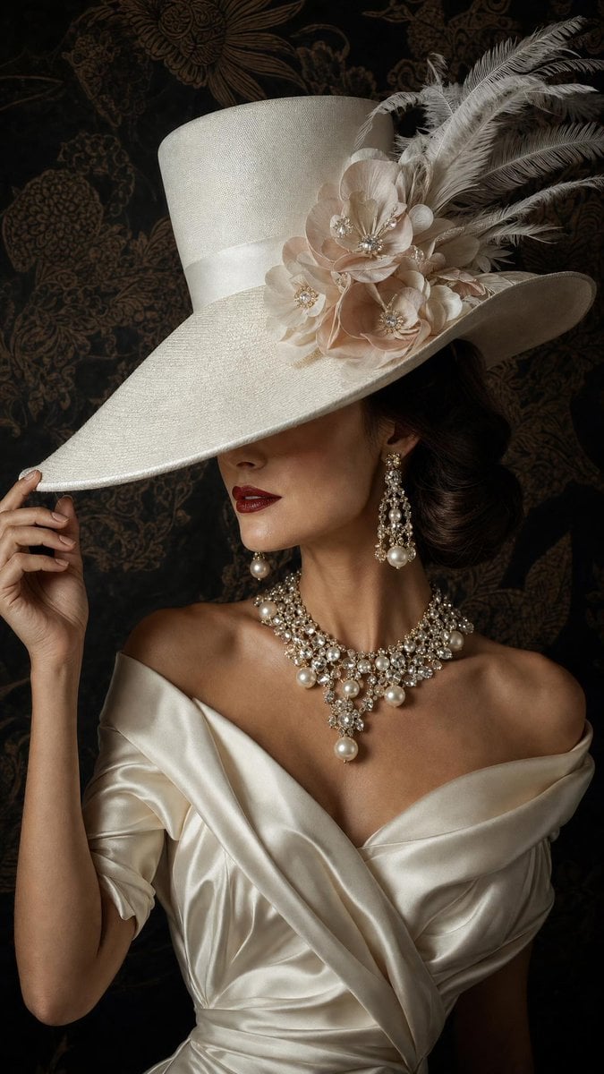 A sophisticated ultra-realistic high-fashion editorial po... - alternate