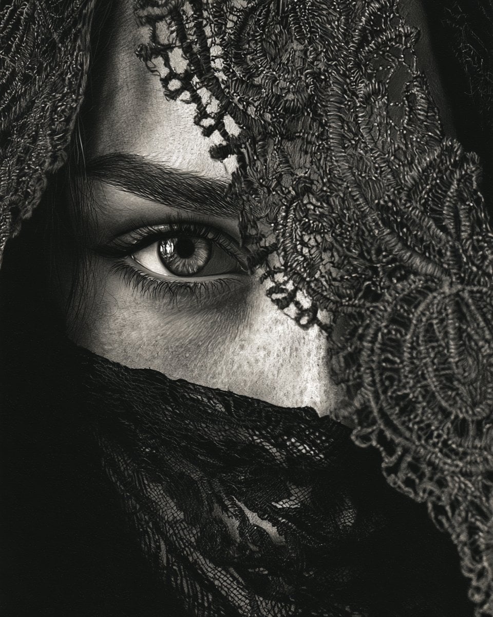 A Photorealistic Charcoal Intensity portrayal of [Subject... - alternate