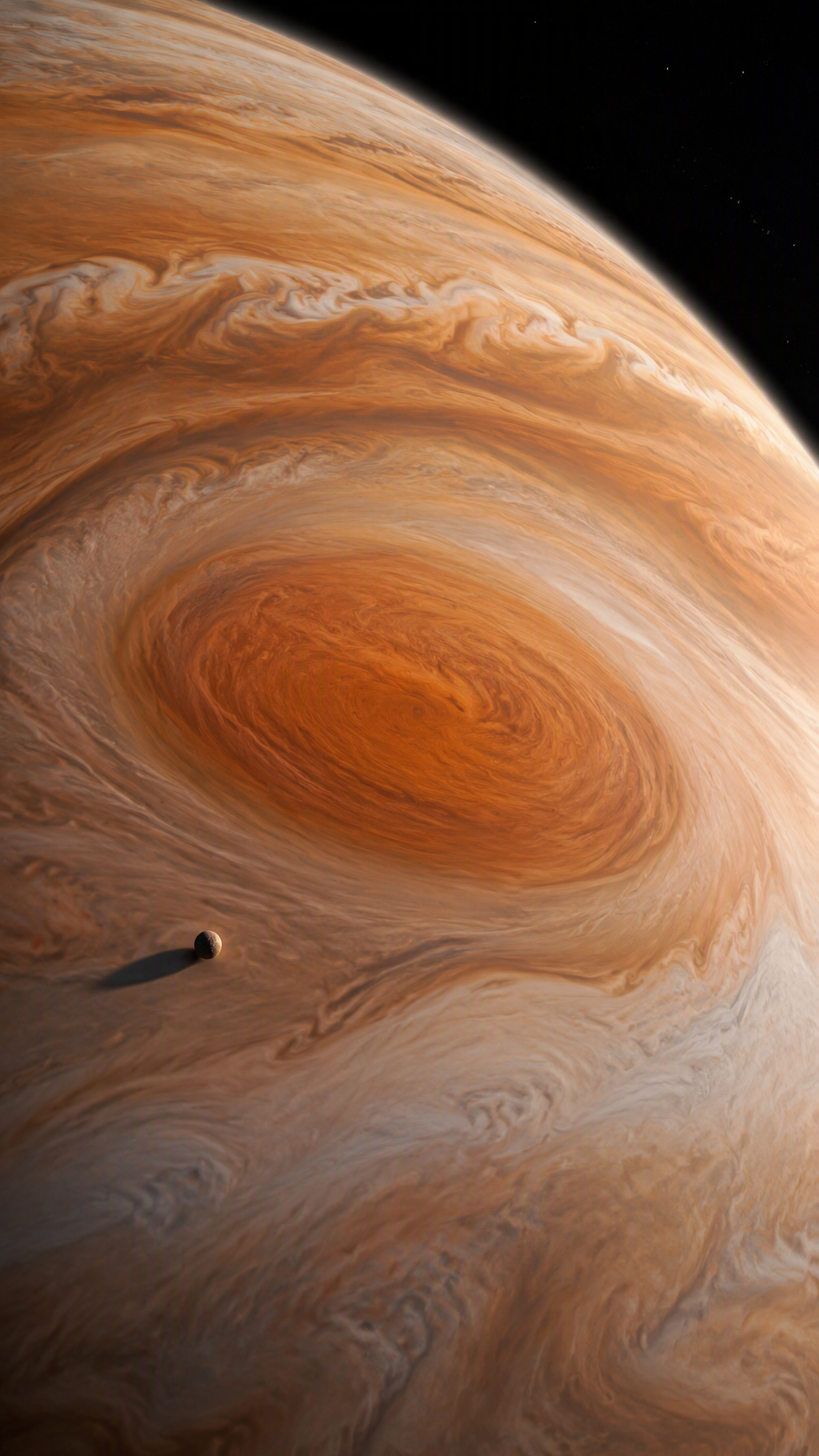 A breathtaking photorealistic image of Jupiter's Great Re...
