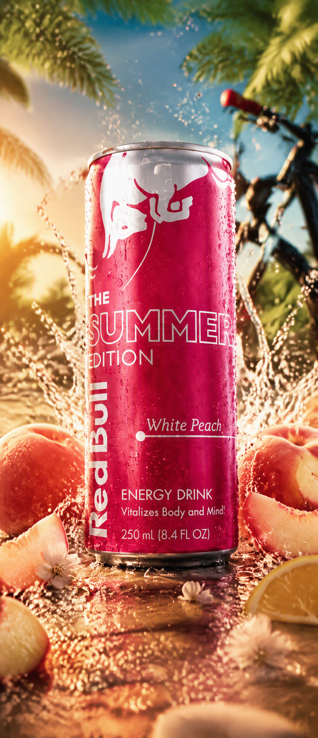 Create a premium, photorealistic summer advertising campa...