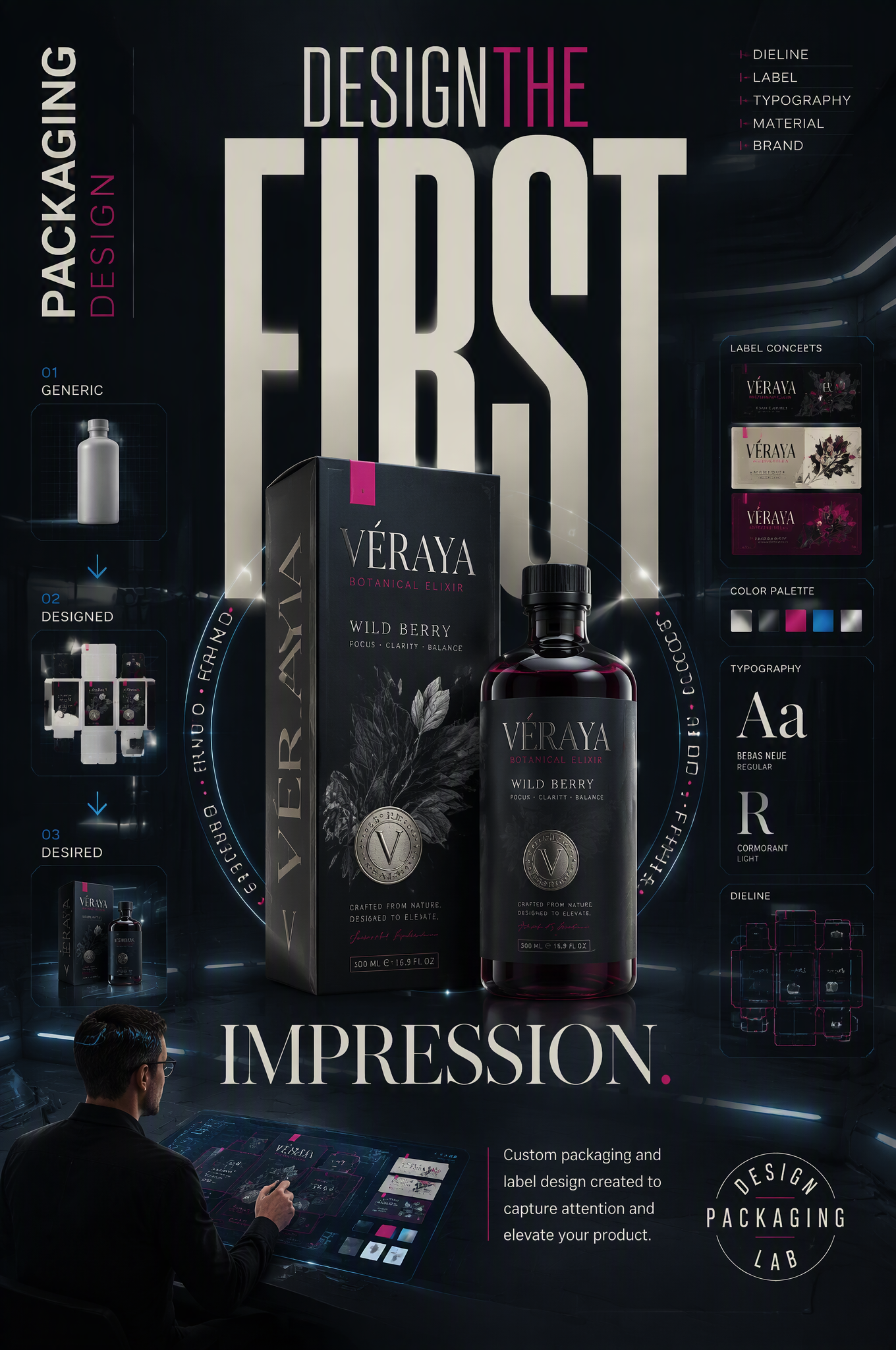Create an ultra-premium 2:3 vertical advertising visual p...