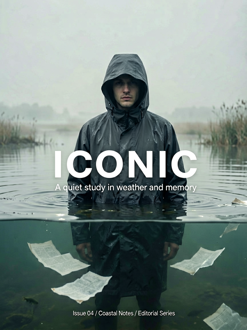 Create a high-end editorial fashion poster with cinematic...
