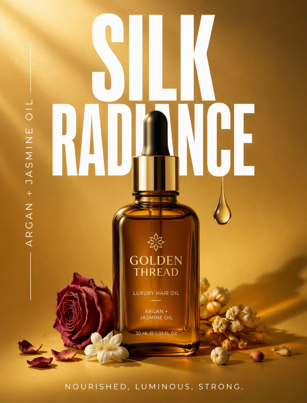 Create a premium vertical product advertising poster for ...