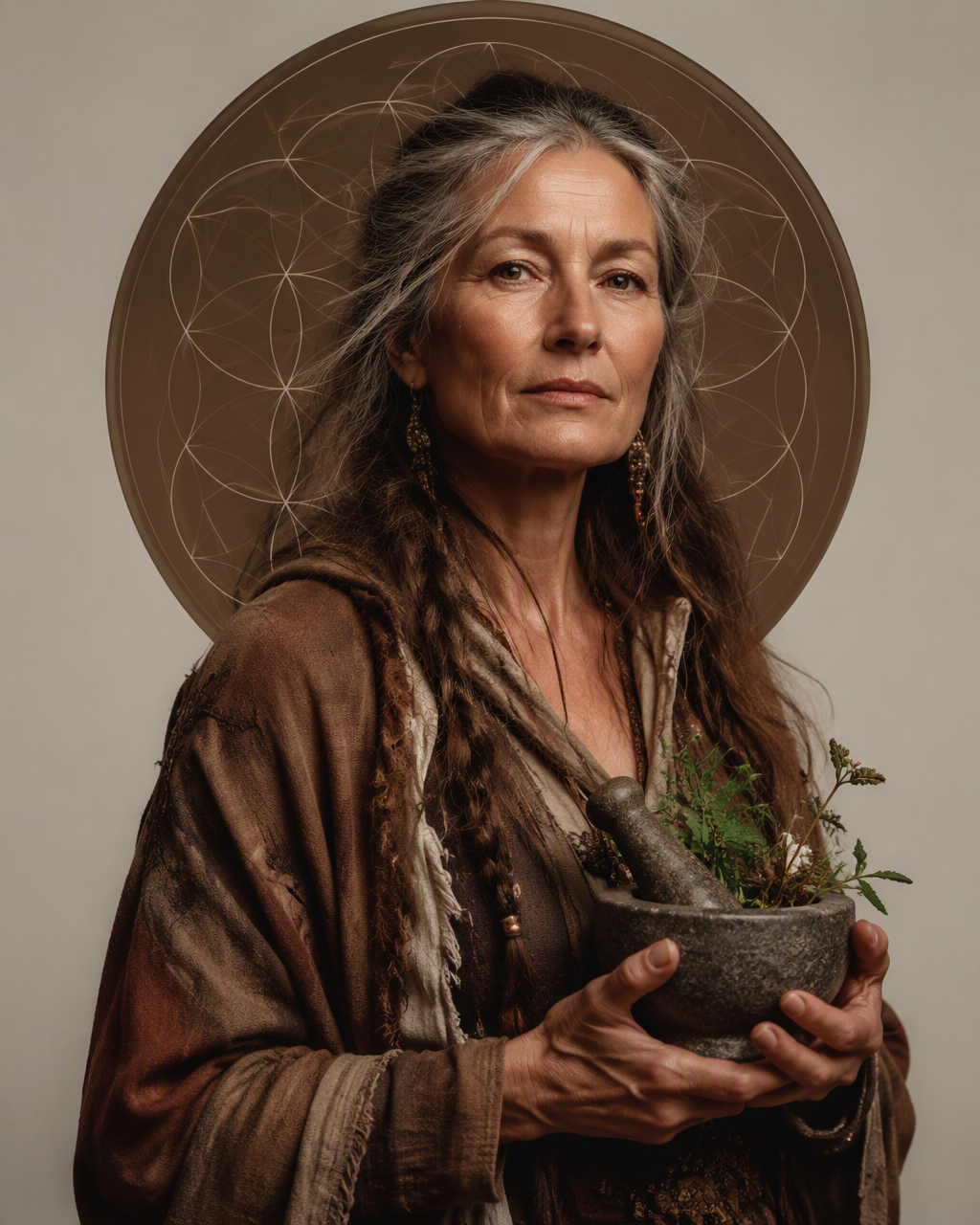 Create a cinematic portrait of a character archetype — e....