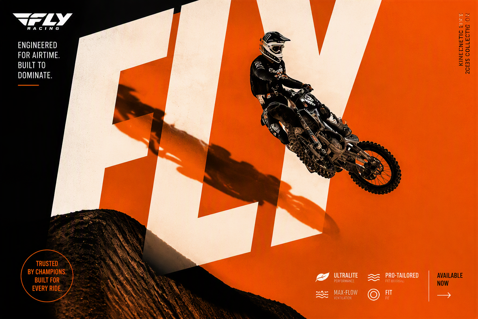 Create a bold editorial campaign poster where oversized t...