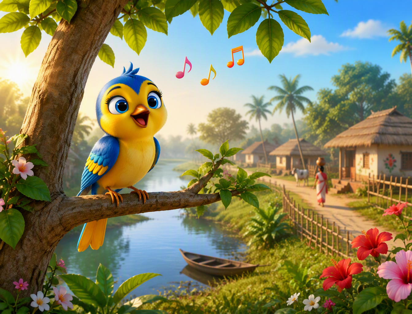 Create a 7–8 second vertical 9:16 colorful 3D cartoon ani...