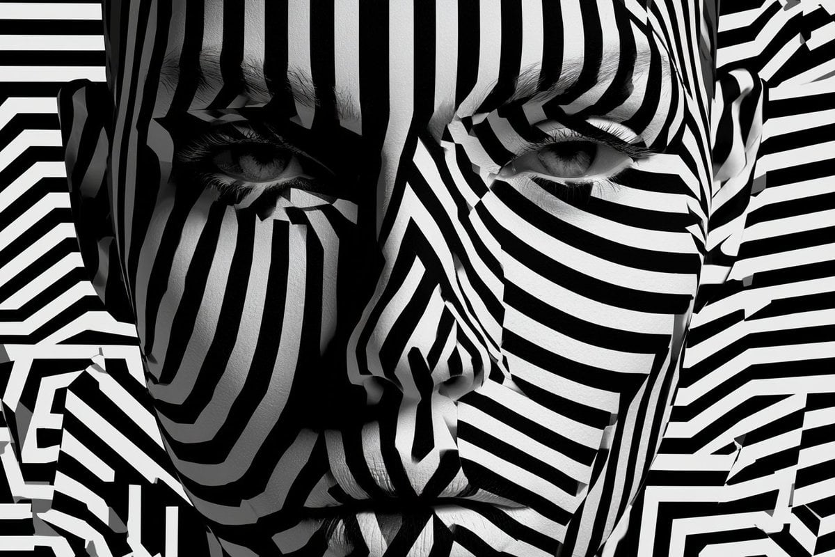 An Optical Illusion Geometry representation of [Subject],... - alternate