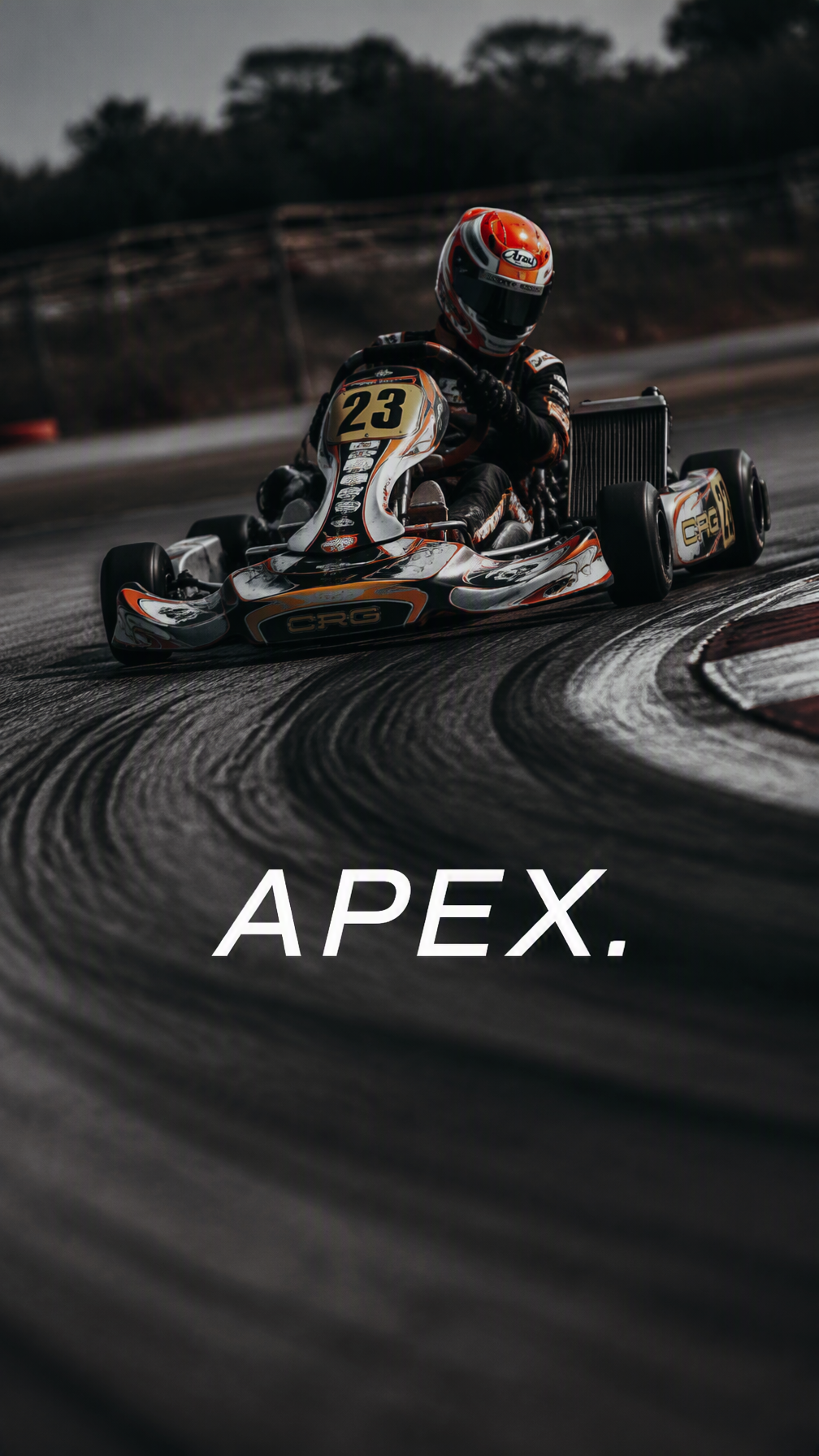 Create a premium 9:16 motorsport editorial.Main Subject:Y...
