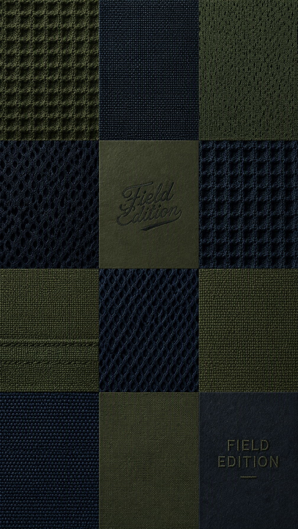 A highly textured wallpaper. A precise grid of different ...