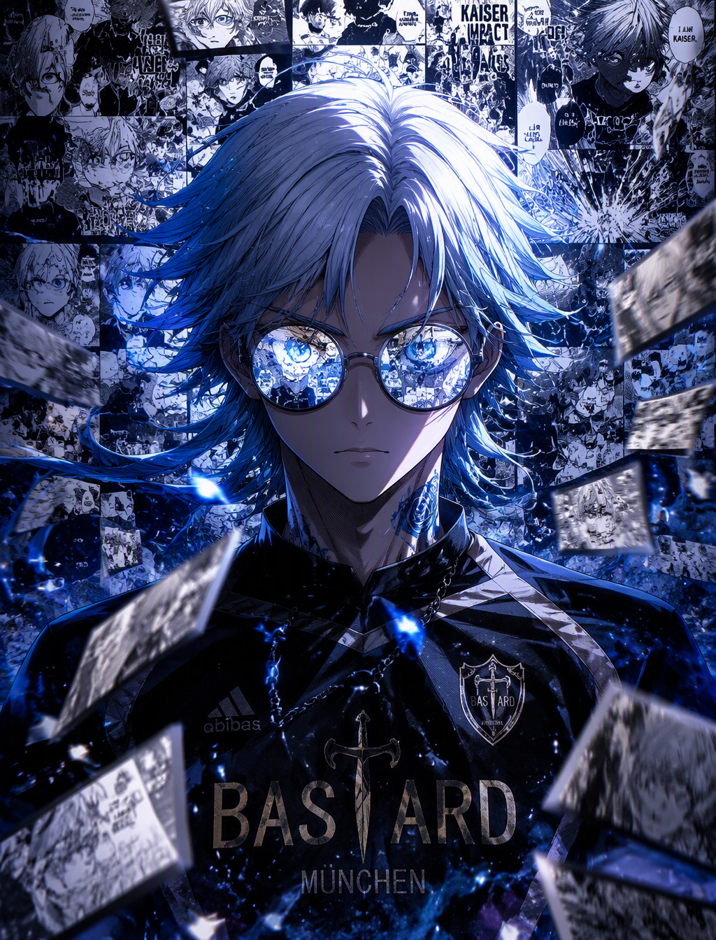 Ultra detailed anime manga character poster of [Kaiser], ...