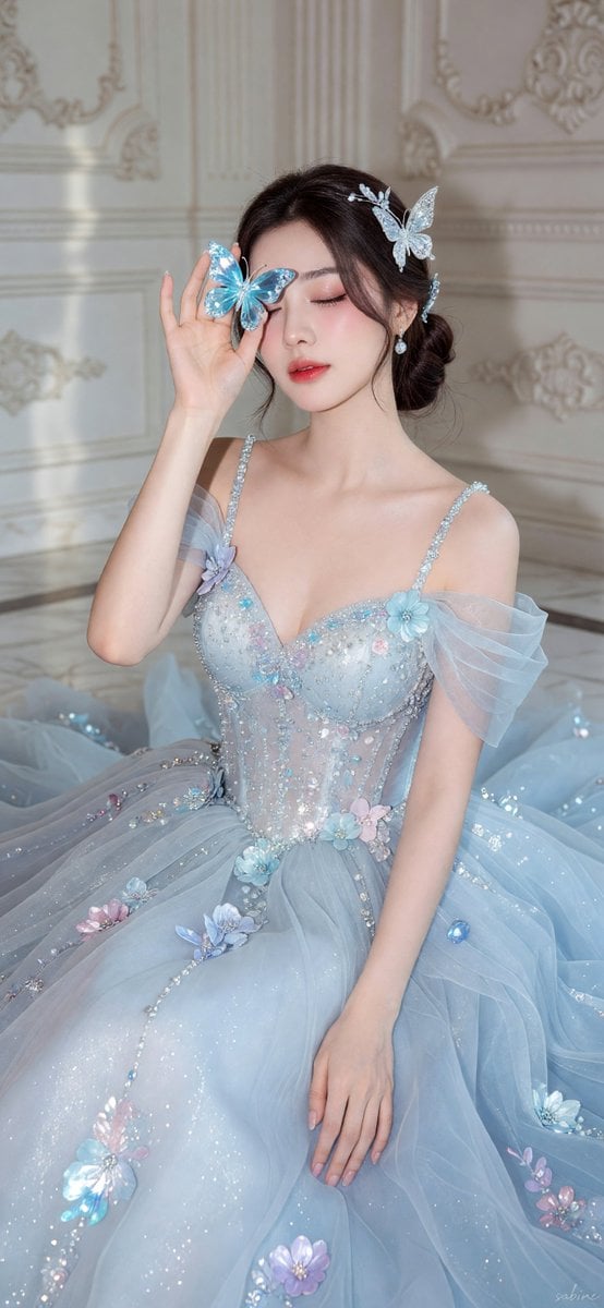 Create an ultra-realistic, high-fashion editorial portrai... - alternate