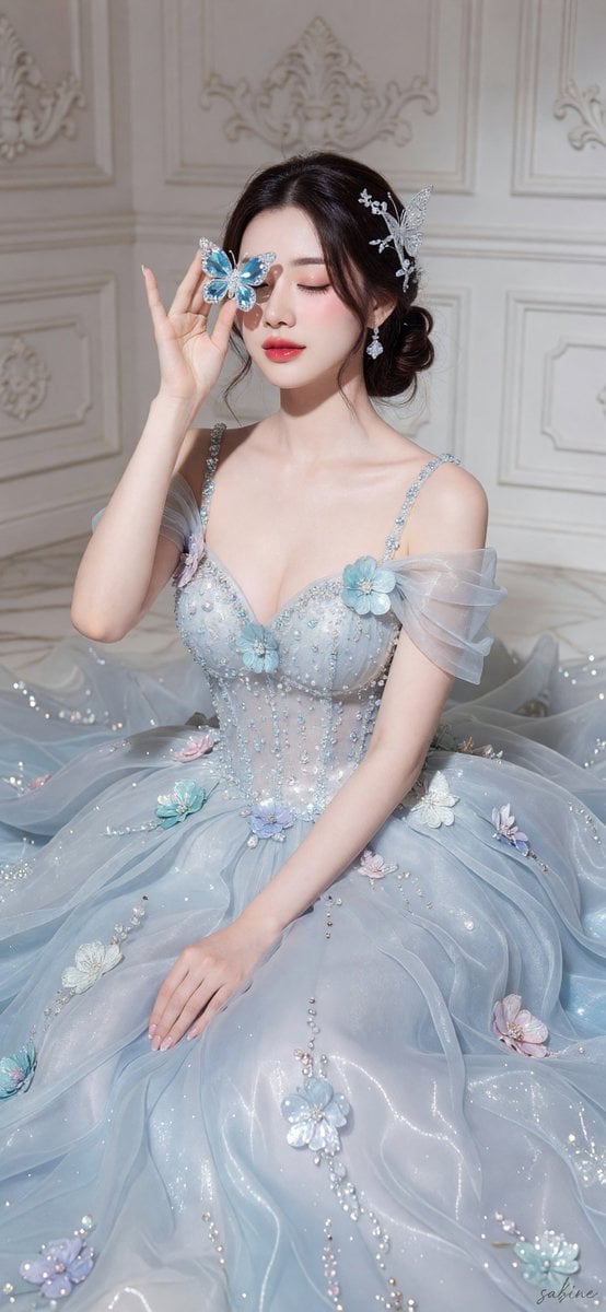 Create an ultra-realistic, high-fashion editorial portrai... - alternate