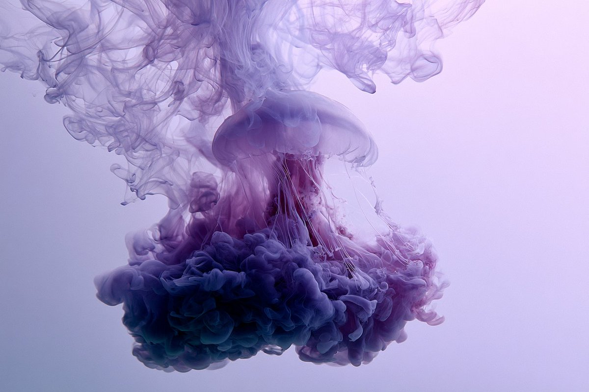 Artistic underwater portrait of a [Character] suspended w...