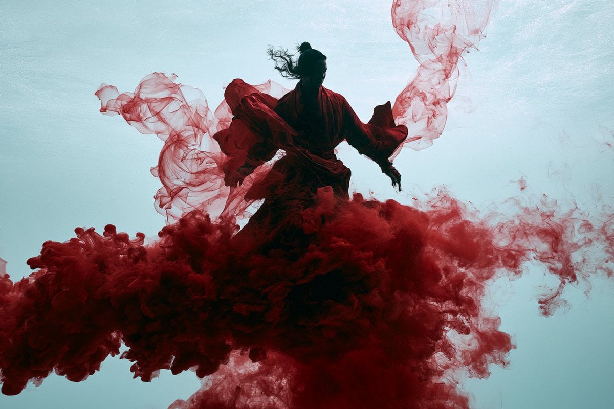 Artistic underwater portrait of a [Character] suspended w... - alternate