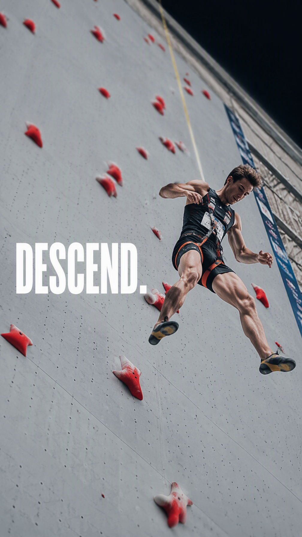 Create a premium 9:16 sports editorial.Main Subject:Young...