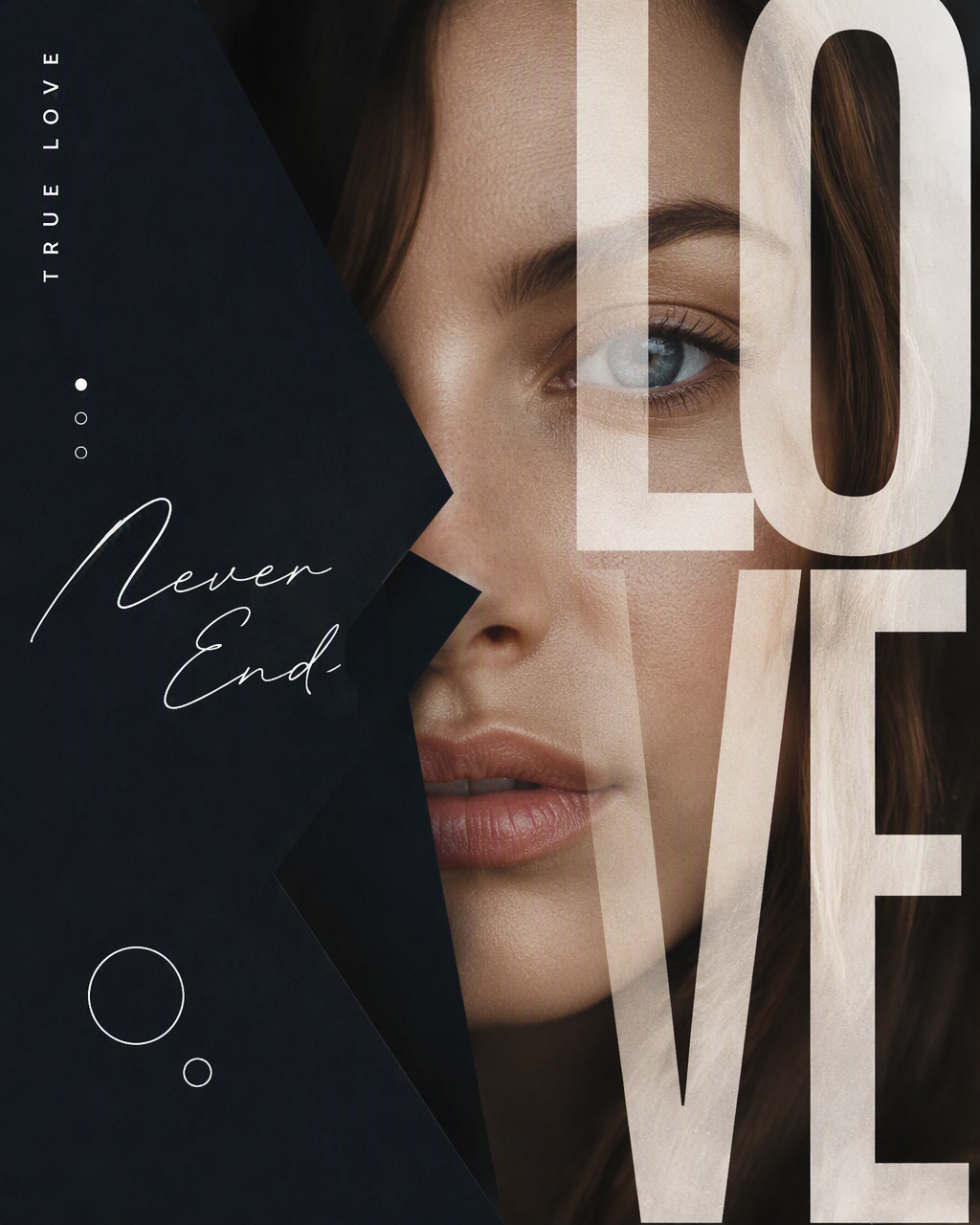 Ultra-photorealistic luxury fashion editorial poster, ver...