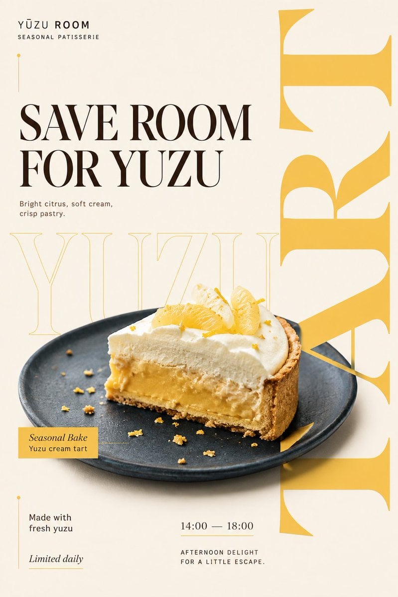 Create a 9:16 editorial food poster using the following i... - alternate