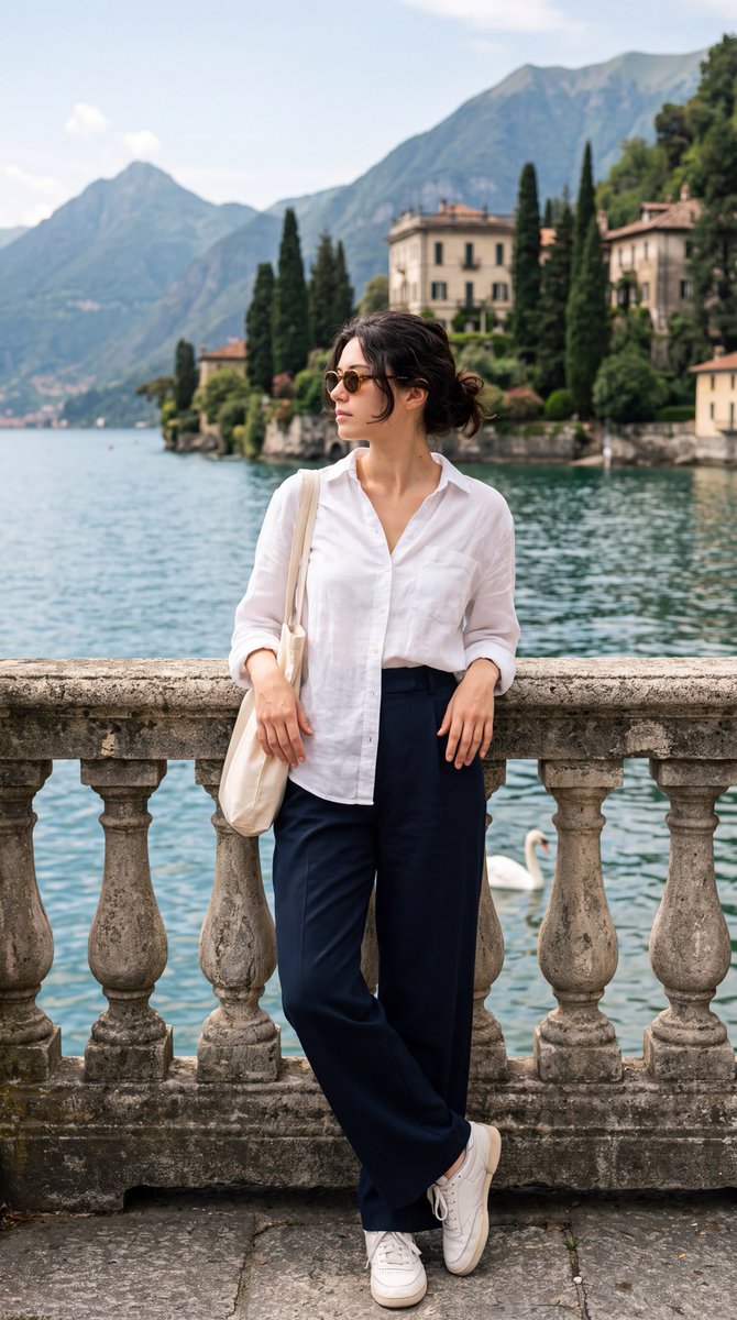 Create a photorealistic editorial travel photograph using...