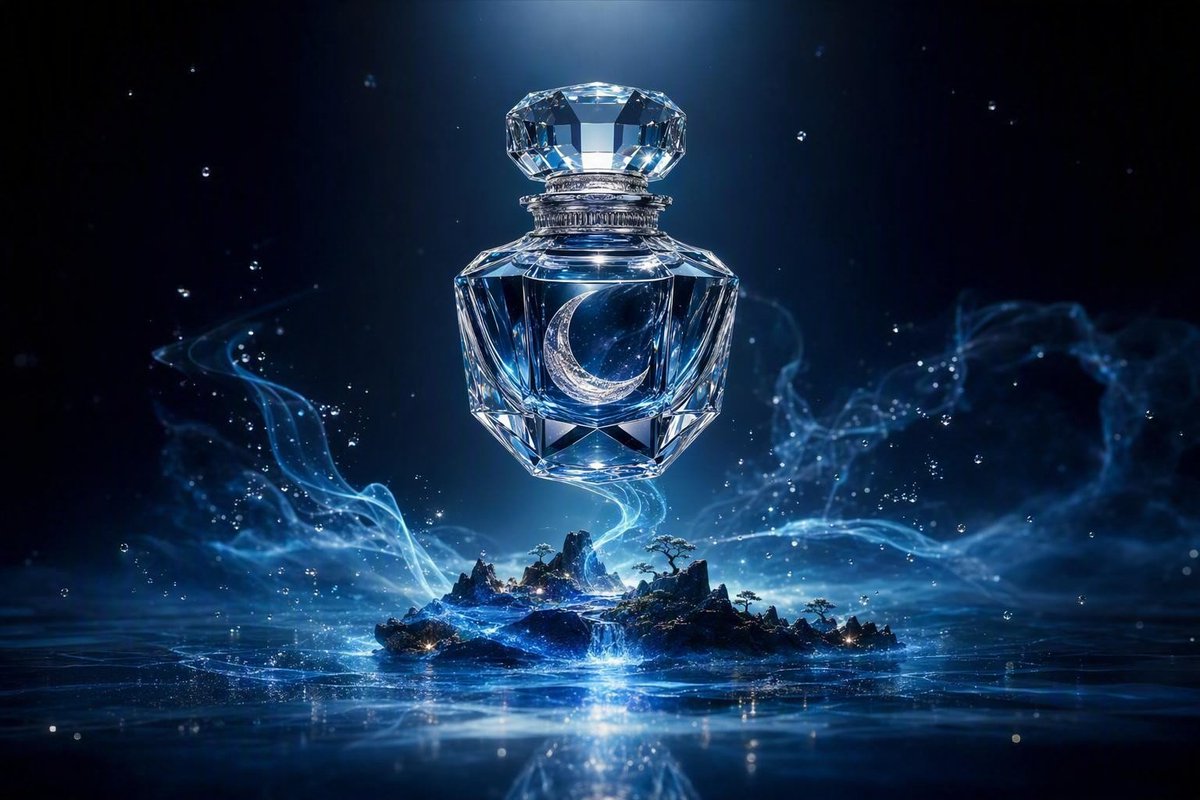 An exceptionally captivating luxury perfume advertising g...