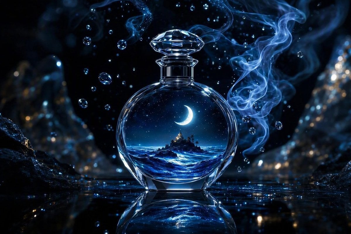An exceptionally captivating luxury perfume advertising g... - alternate