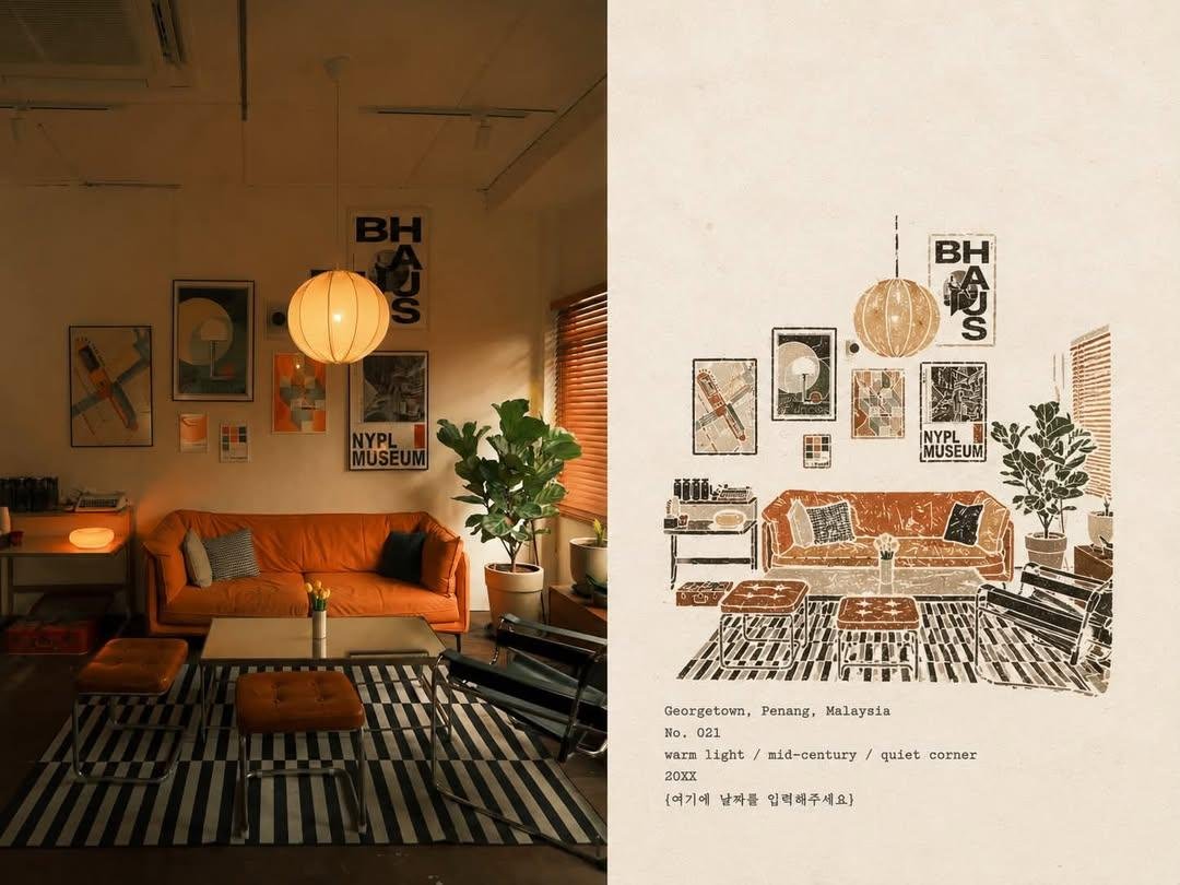 Create a premium vintage travel-journal editorial page, v...