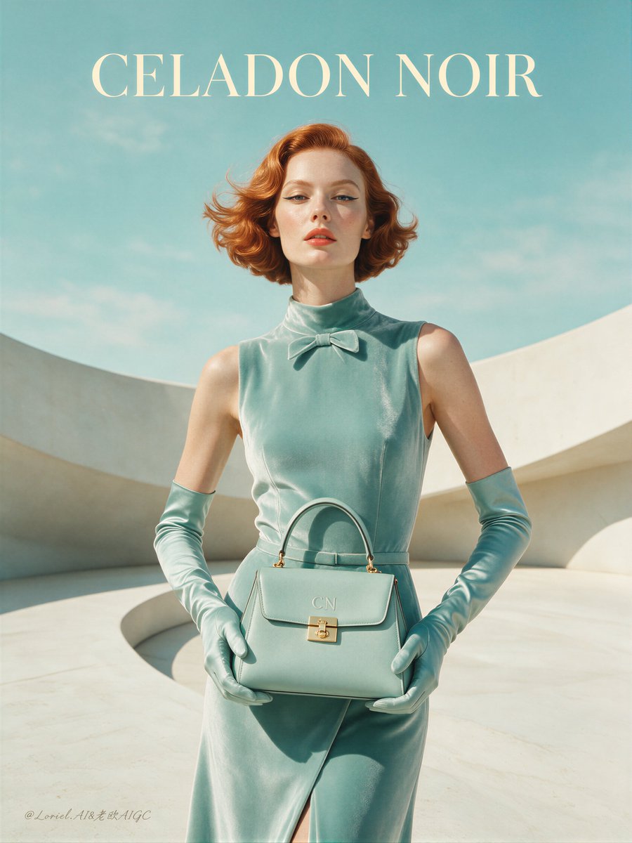 Create a Cannes-level luxury fashion advertising poster f...