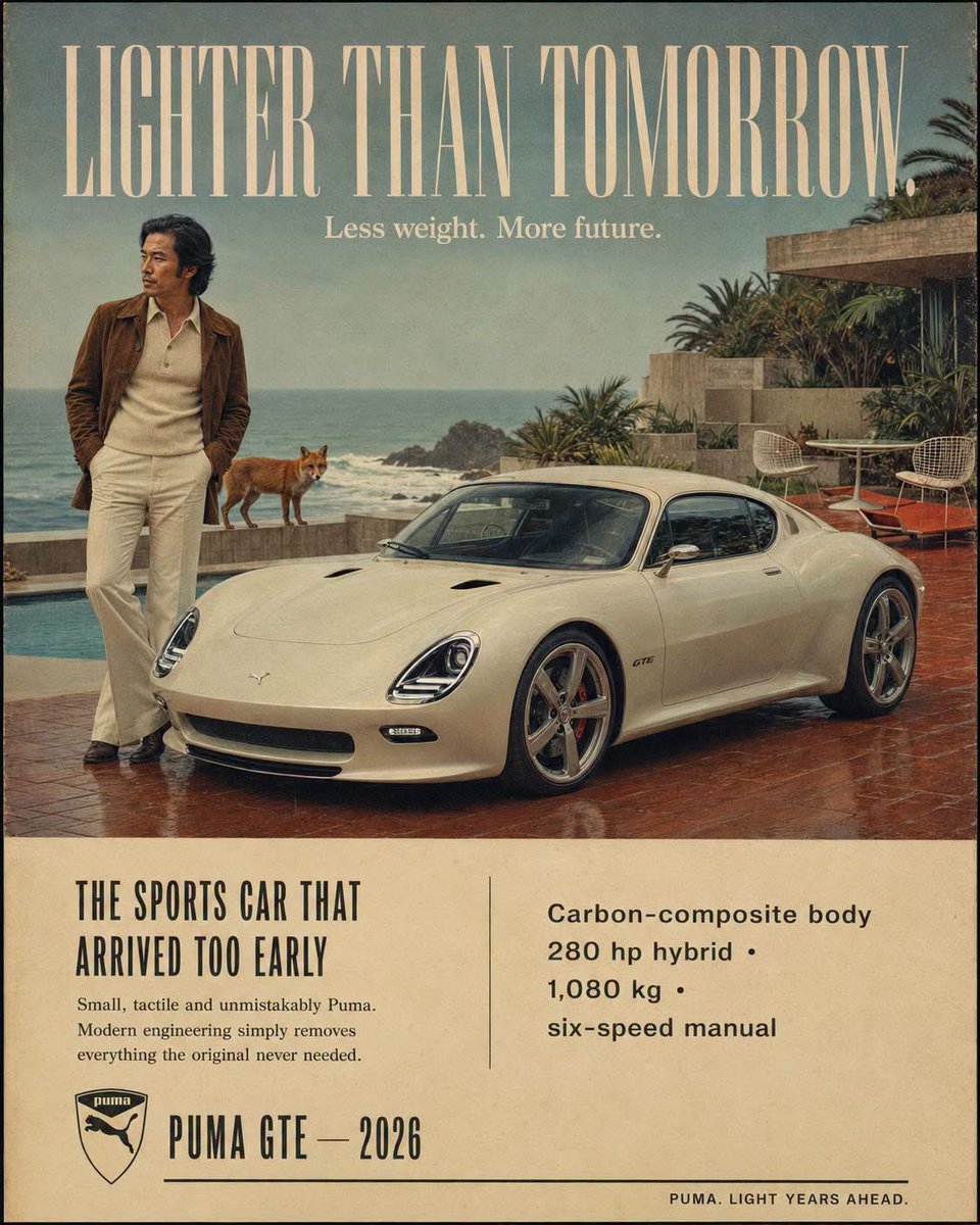 Alternate-history vintage automobile advertisement, as if... - alternate
