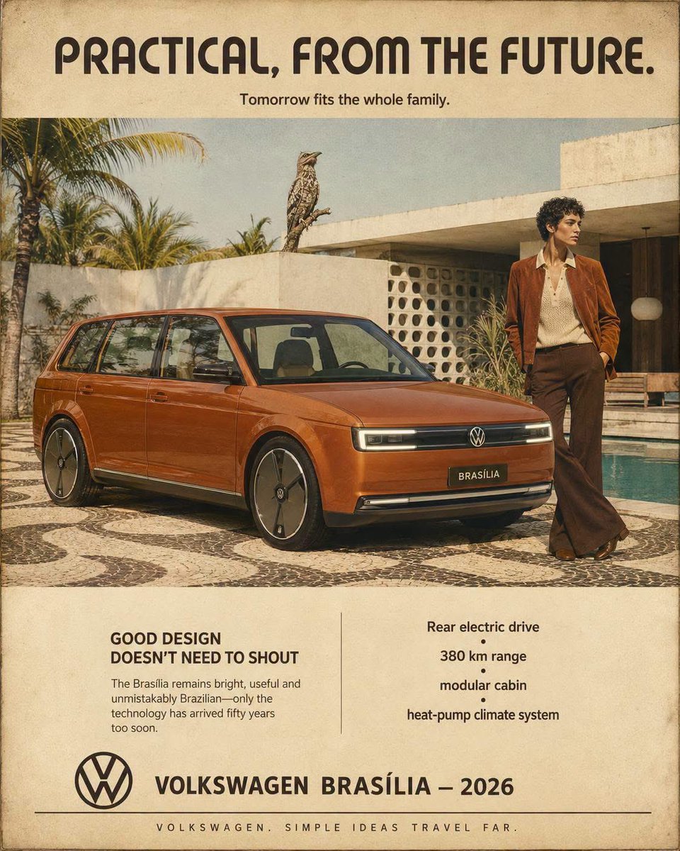 Alternate-history vintage automobile advertisement, as if... - alternate