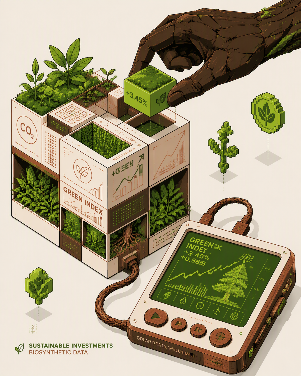 A clean, high-contrast 2D isometric digital vector illust...