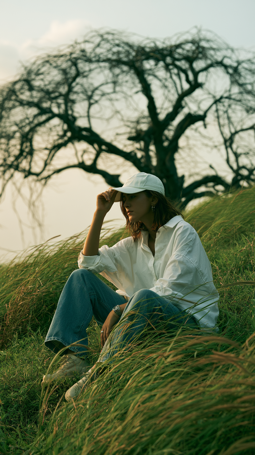 Photorealistic Nature Fashion Portrait Prompt A photoreal...