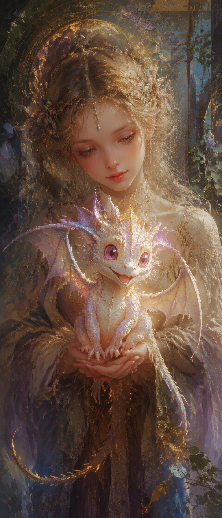 A hyperrealist digital illustration, rendered in a highly...