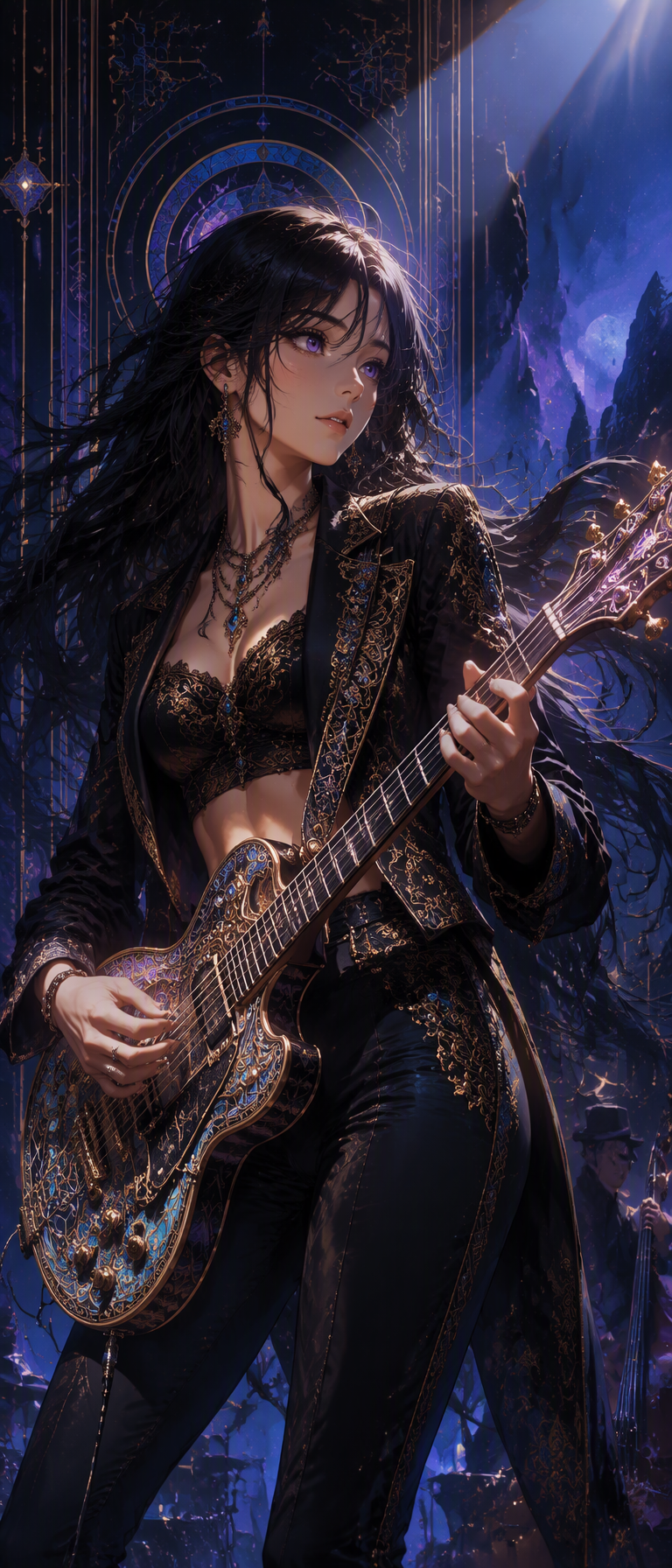 A highly detailed, anime-style digital illustration of a ...