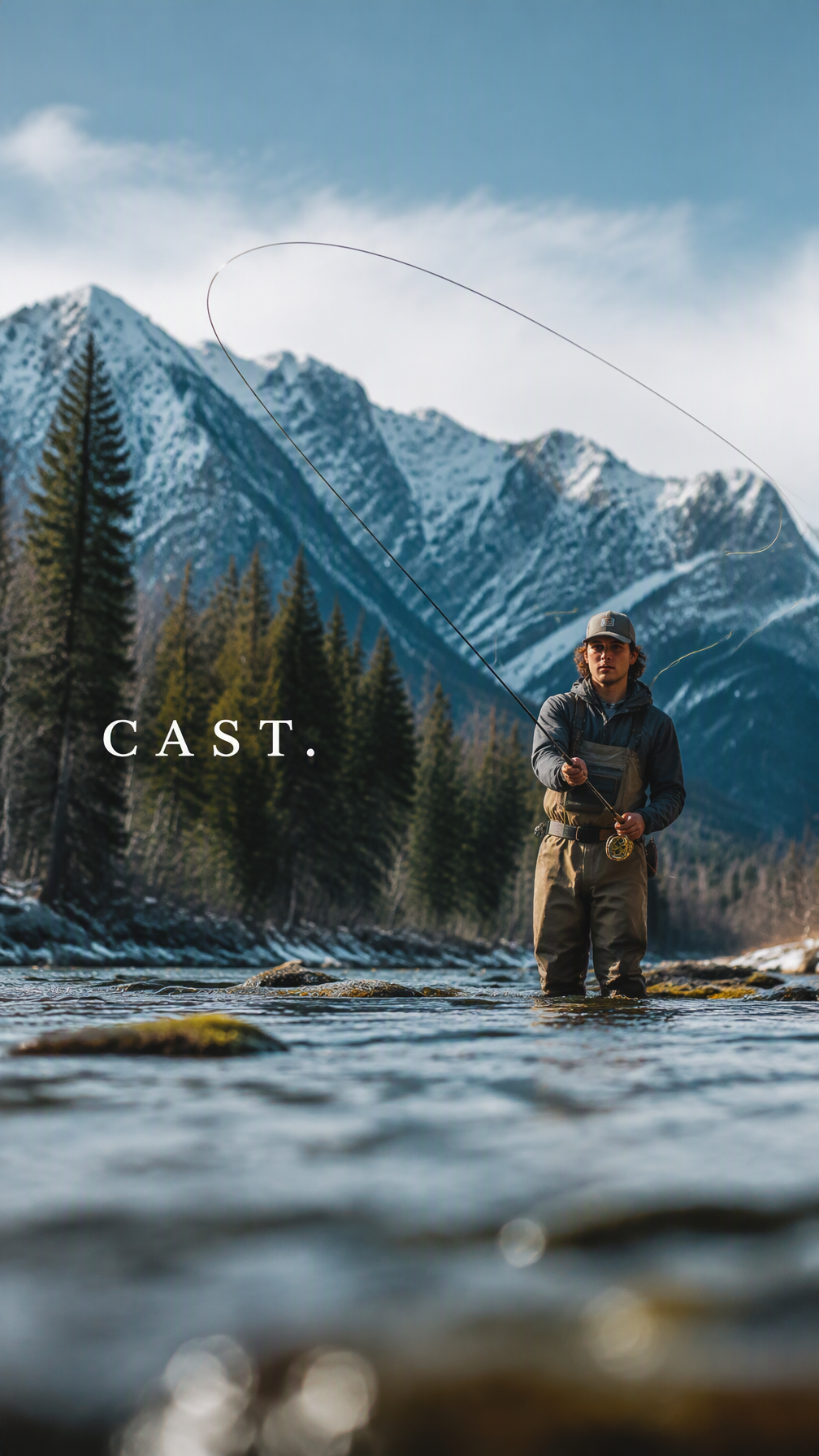 Create a premium 9:16 outdoor sports editorial.Main Subje...
