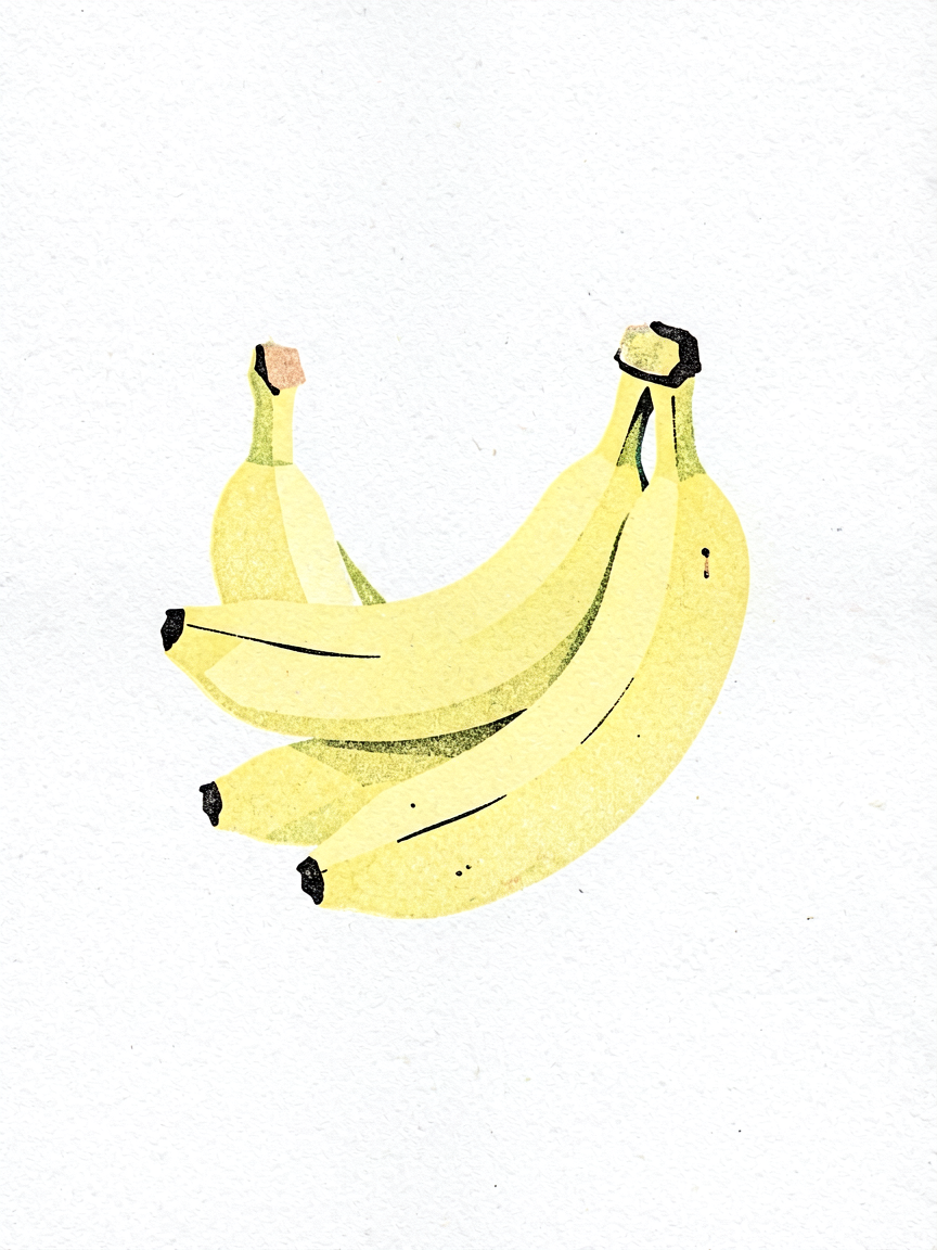 Minimalist flat illustration, Riso risograph printing tec...