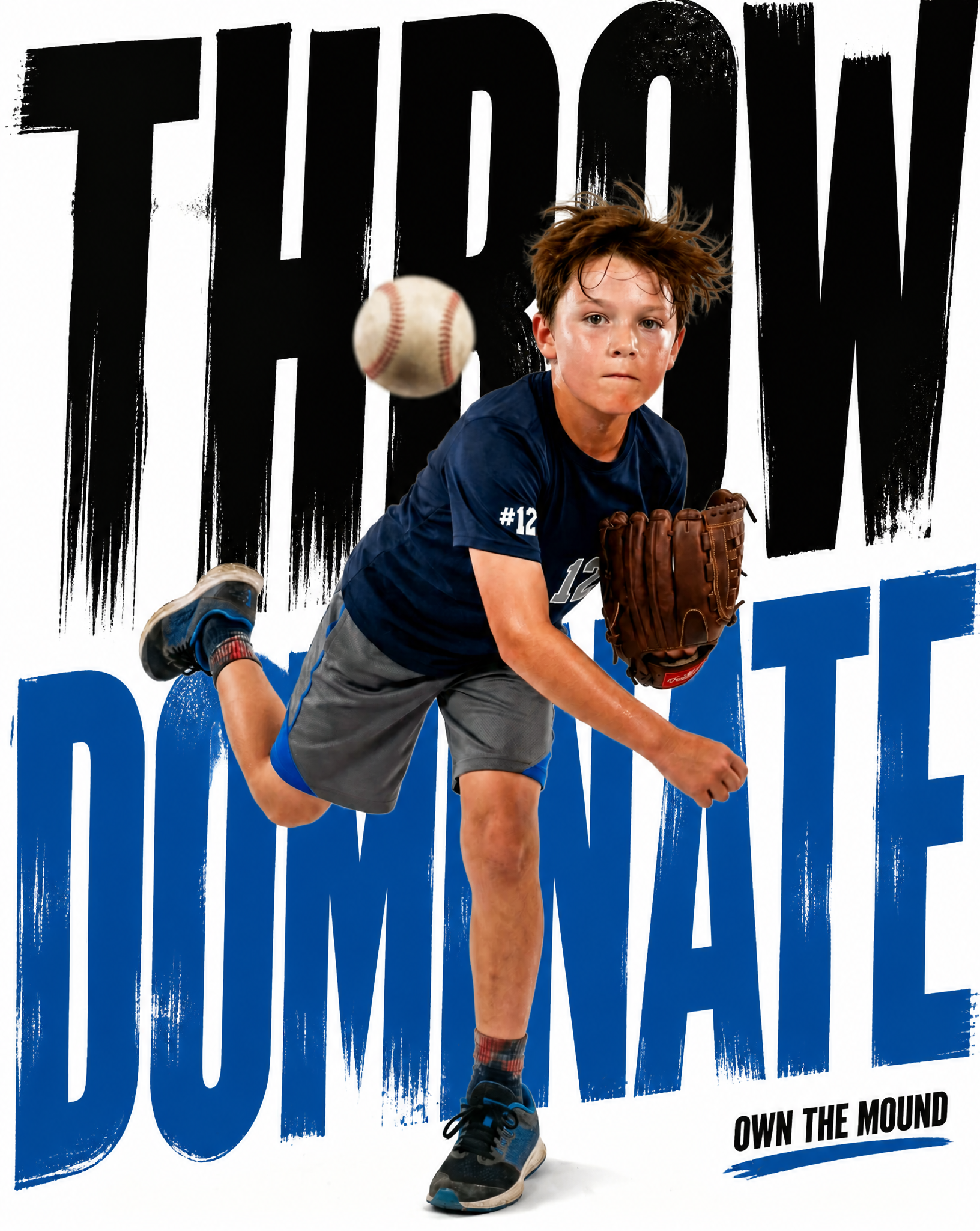 Use the uploaded athlete image as the main subject refere...