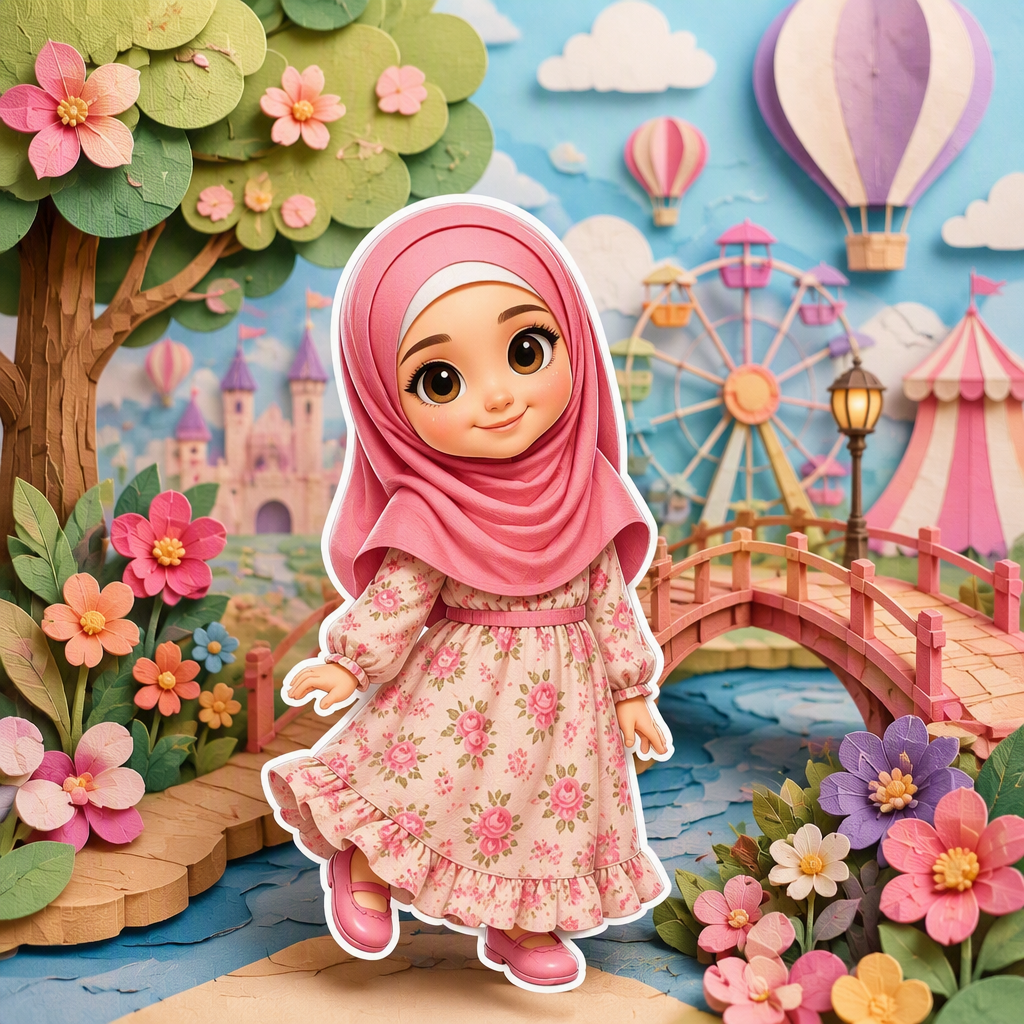 تصویری جذاب با سبک هنری کاغذبرداری لایهای از شخصیت موجود...