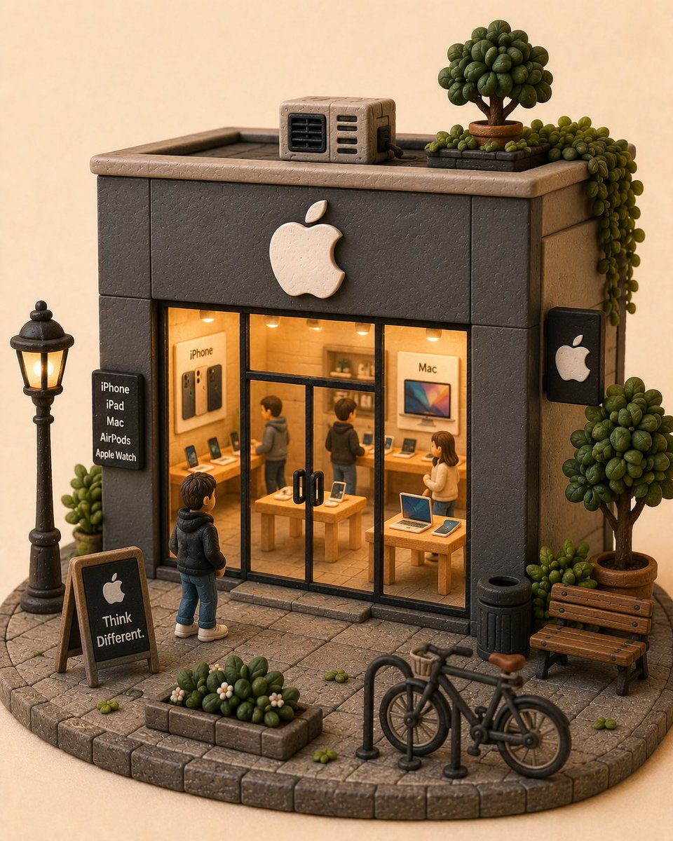 Create a charming handcrafted miniature diorama featuring...