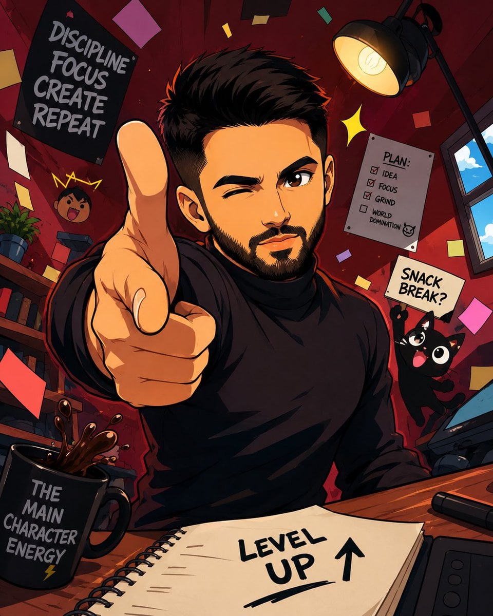 Create a trending anime art style image from the uploaded... - alternate