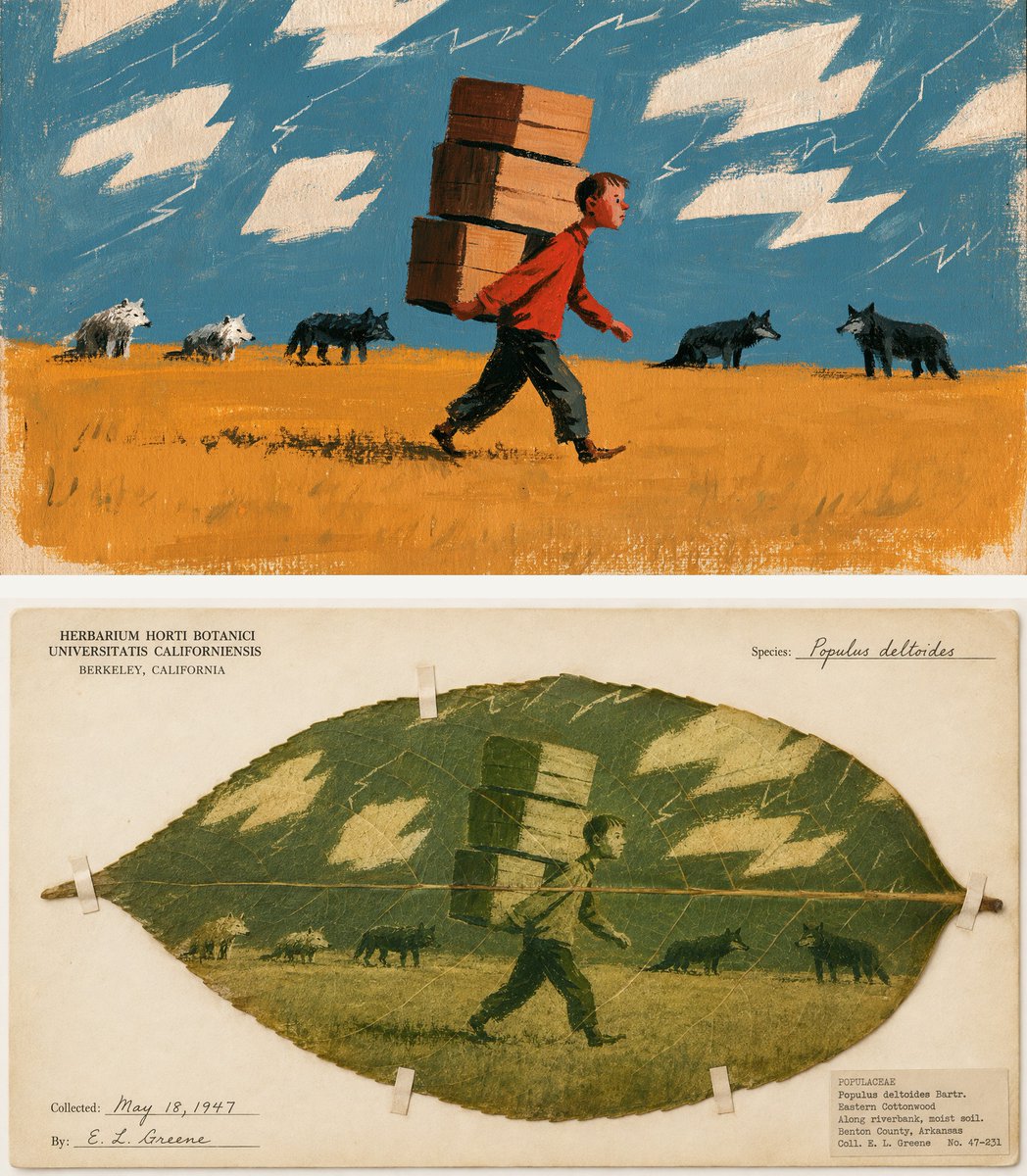 Transform the uploaded image into a chlorophyll print on ...