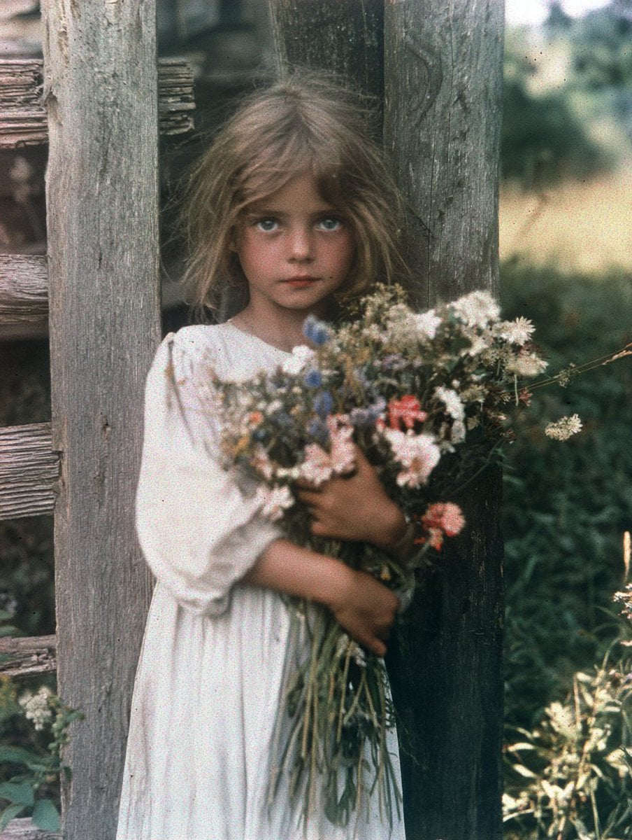 [Subject], autochrome, potato-starch grain rendering colo... - alternate
